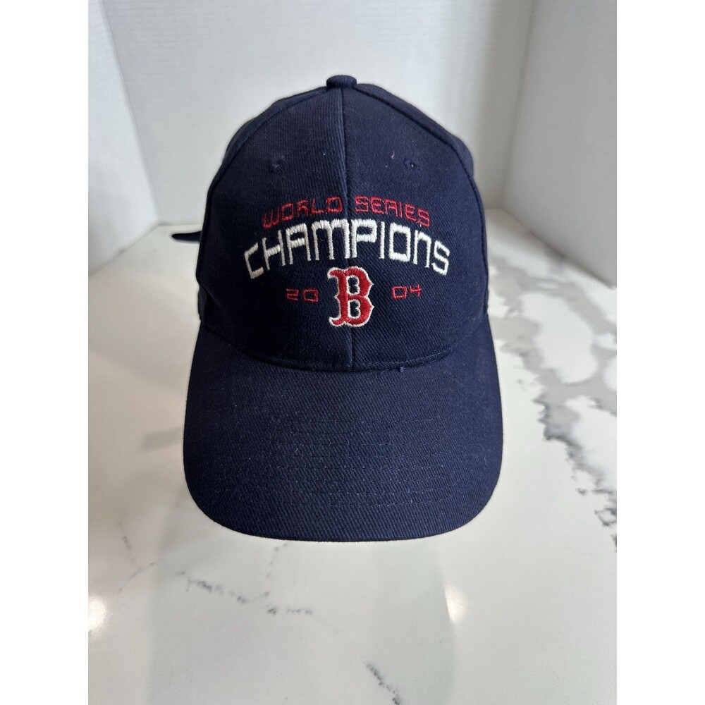 2004 Boston Red Sox World Series Champions Hat Baseball Cap Blue Adjustable Days